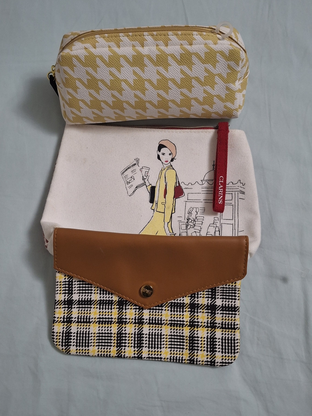 Set of 3 Makeup Cosmetic Pouches Bundle